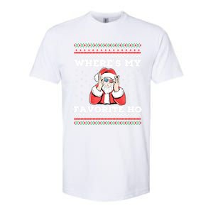 WhereS My Favorite Ho Funny Santa Ugly Christmas Meaningful Gift Softstyle CVC T-Shirt