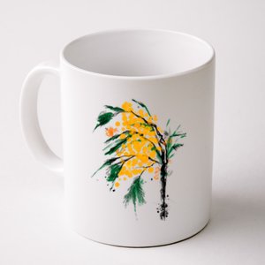 Watercolor Mimosa Flower Meaningful Gift Coffee Mug