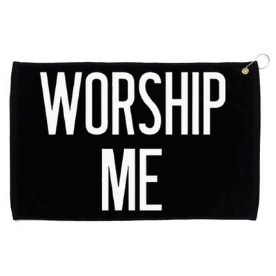 Worship Me Funny Jokes Sarcastic Sayings Grommeted Golf Towel