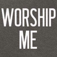 Worship Me Funny Jokes Sarcastic Sayings Cotton Canvas Backpack