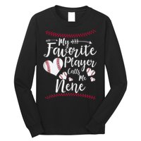 Wo My Favorite Player Calls Me Nene Baseball Heart Long Sleeve Shirt