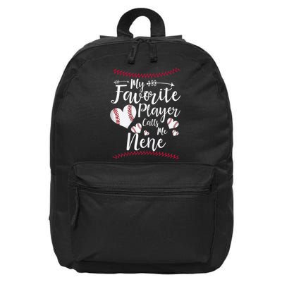 Wo My Favorite Player Calls Me Nene Baseball Heart 16 in Basic Backpack