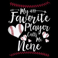 Wo My Favorite Player Calls Me Nene Baseball Heart 16 in Basic Backpack