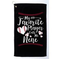 Wo My Favorite Player Calls Me Nene Baseball Heart Golf Towel