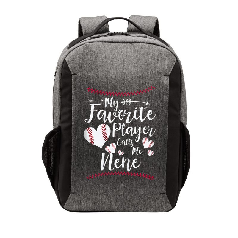 Wo My Favorite Player Calls Me Nene Baseball Heart Vector Backpack