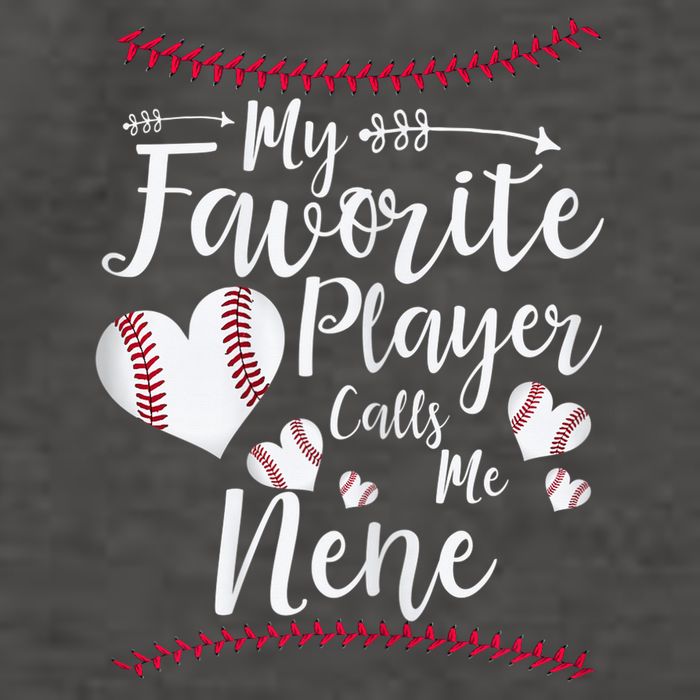 Wo My Favorite Player Calls Me Nene Baseball Heart Vector Backpack