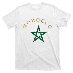 Wo Morocco Flag Design Apparel Design T-Shirt