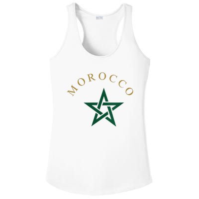 Wo Morocco Flag Design Apparel Design Ladies PosiCharge Competitor Racerback Tank