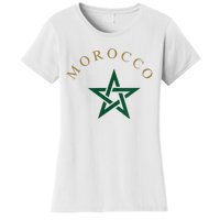 Wo Morocco Flag Design Apparel Design Women's T-Shirt