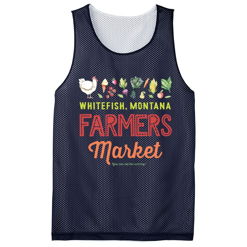 Whitefish Montana Farmers Market Mesh Reversible Basketball Jersey Tank