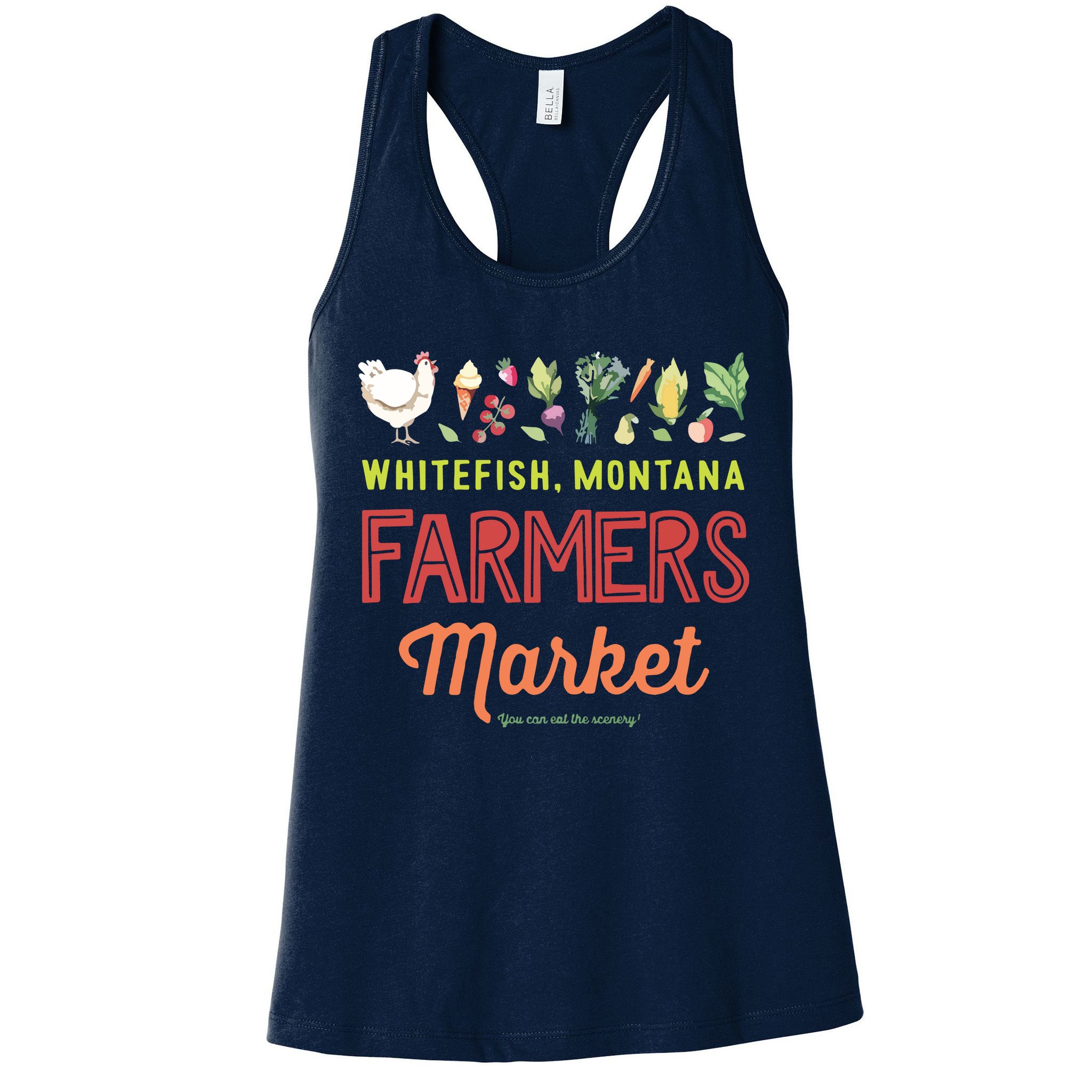 Whitefish Montana Farmers Market Womens Tank Top