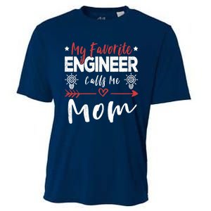 Wo My Favorite Engineer Calls Me Mom Engineer Mom Cooling Performance Crew T-Shirt