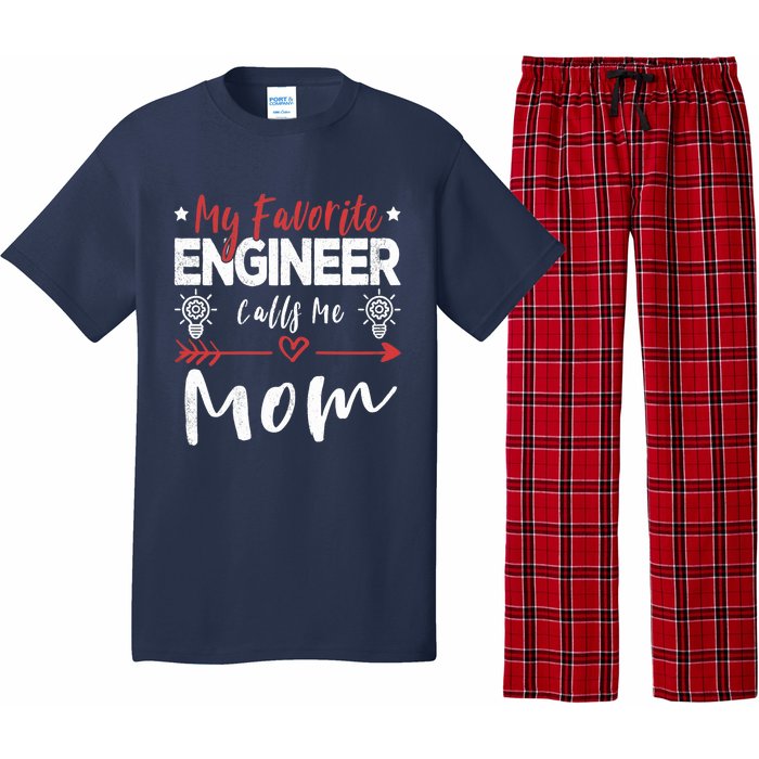 Wo My Favorite Engineer Calls Me Mom Engineer Mom Pajama Set