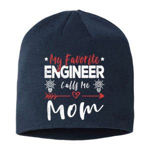 Wo My Favorite Engineer Calls Me Mom Engineer Mom Sustainable Beanie