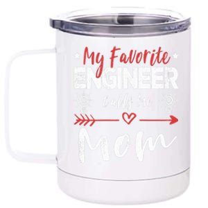 Wo My Favorite Engineer Calls Me Mom Engineer Mom 12 oz Stainless Steel Tumbler Cup