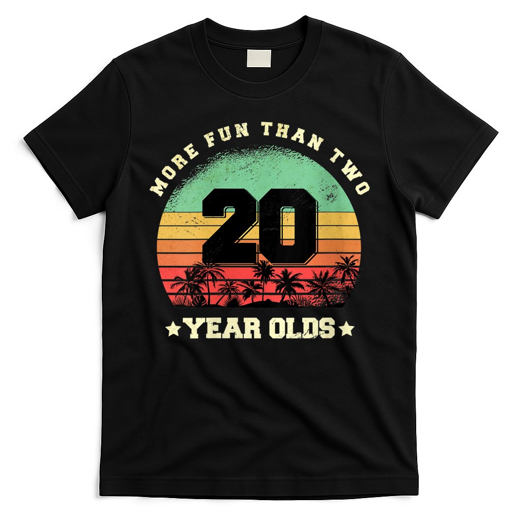 Wom.e.ns More Fun Than Two Twenty Year Olds 40th Birthday V-Neck T-Shirt