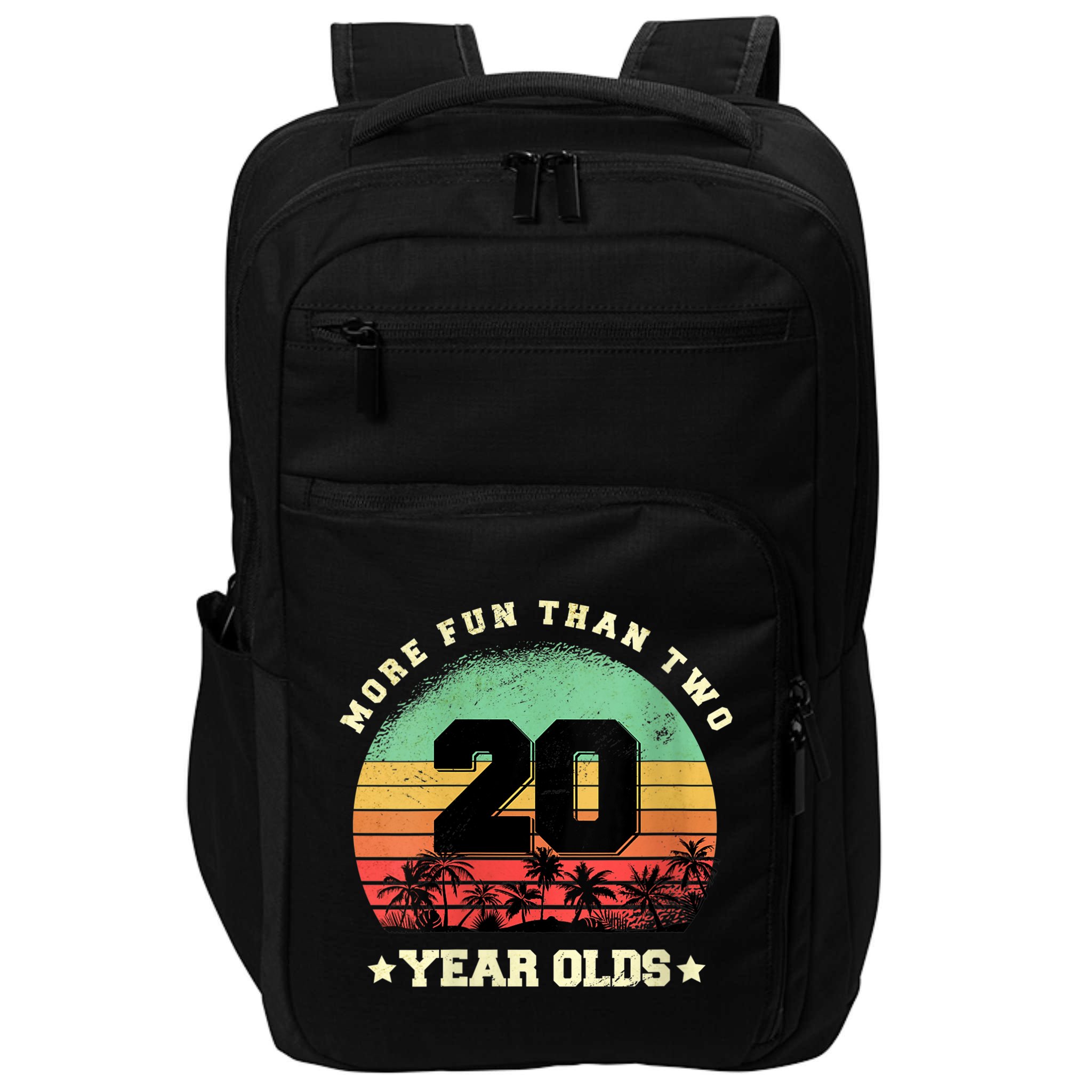 Wom.e.ns More Fun Than Two Twenty Year Olds 40th Birthday V-Neck Impact Tech Backpack