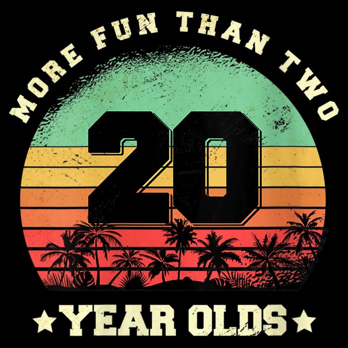 Wom.e.ns More Fun Than Two Twenty Year Olds 40th Birthday V-Neck Button
