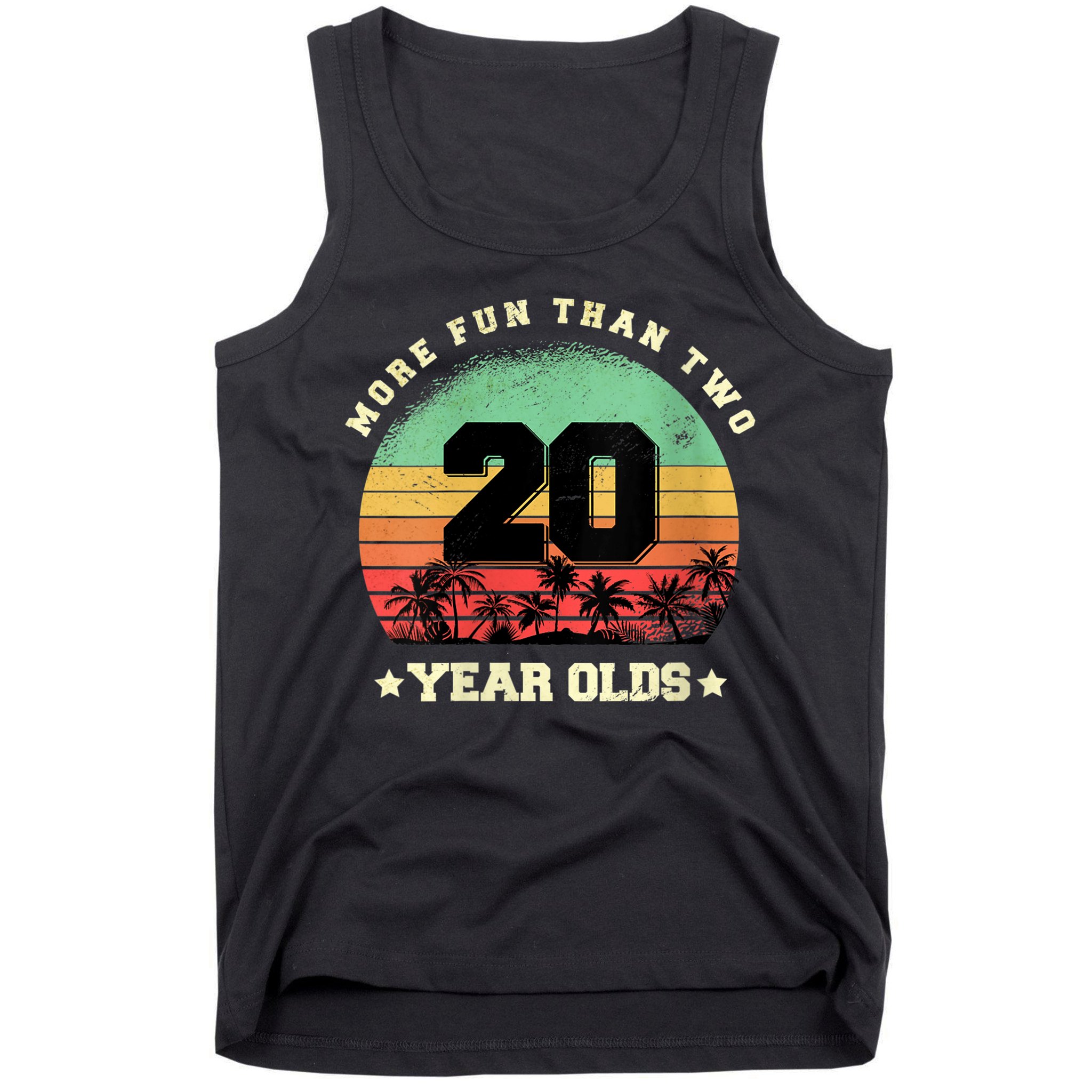 Wom.e.ns More Fun Than Two Twenty Year Olds 40th Birthday V-Neck Tank Top