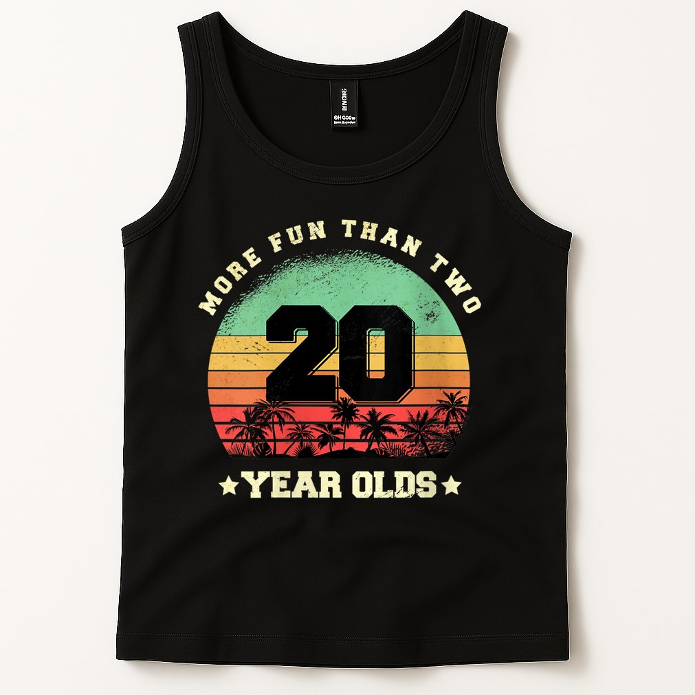Wom.e.ns More Fun Than Two Twenty Year Olds 40th Birthday V-Neck Tank Top