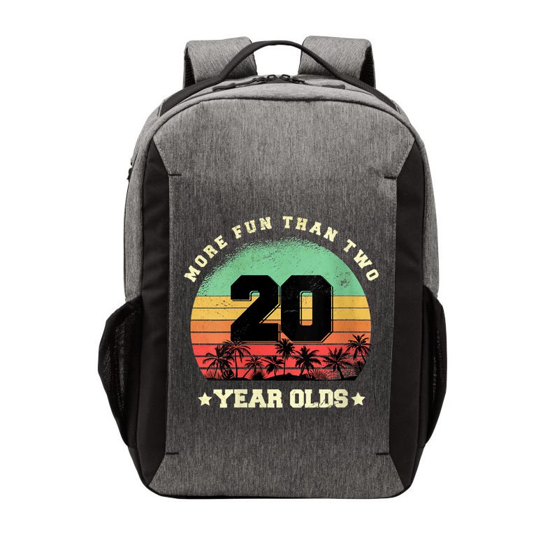 Wom.e.ns More Fun Than Two Twenty Year Olds 40th Birthday V-Neck Vector Backpack