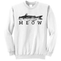 Wels Meow Funny Catfish Fishing Fisherman Gift Sweatshirt