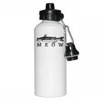 Wels Meow Funny Catfish Fishing Fisherman Gift Aluminum Water Bottle