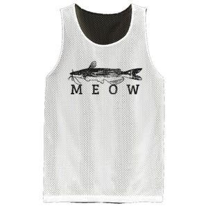 Wels Meow Funny Catfish Fishing Fisherman Gift Mesh Reversible Basketball Jersey Tank