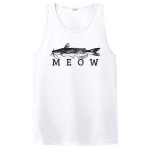 Wels Meow Funny Catfish Fishing Fisherman Gift PosiCharge Competitor Tank