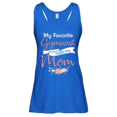 Wo My Favorite Gymnast Calls Me Mom Cute Gift Ladies Essential Flowy Tank