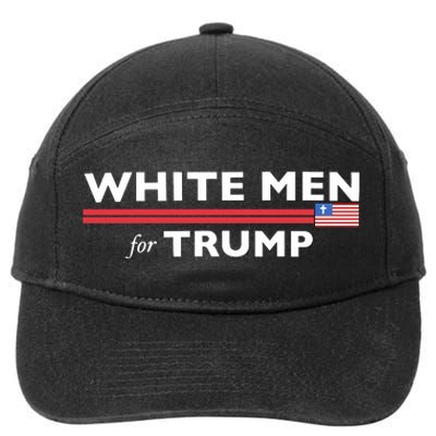 White M.E.N. For Trump 7-Panel Snapback Hat