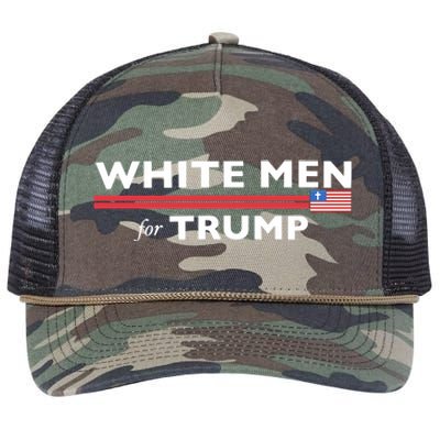 White M.E.N. For Trump Retro Rope Trucker Hat Cap