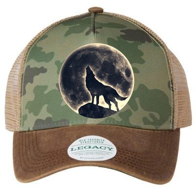 Wolf Moon Fantasy Wild Dog Wolves Legacy Tie Dye Trucker Hat