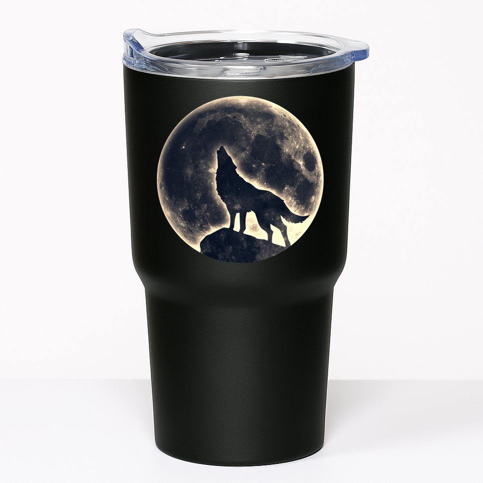 Wolf Moon Fantasy Wild Dog Wolves Tumbler