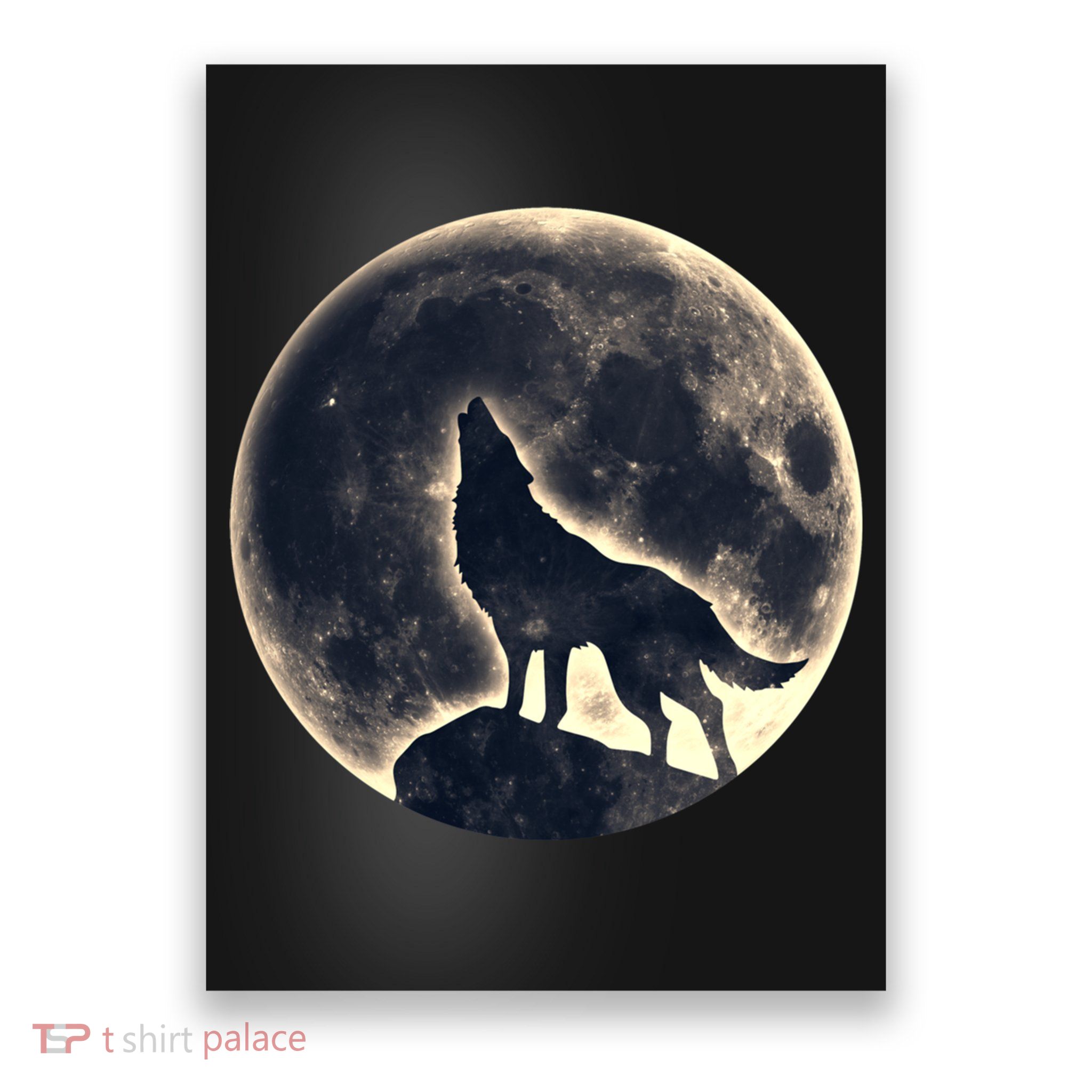 Wolf Moon Fantasy Wild Dog Wolves Poster