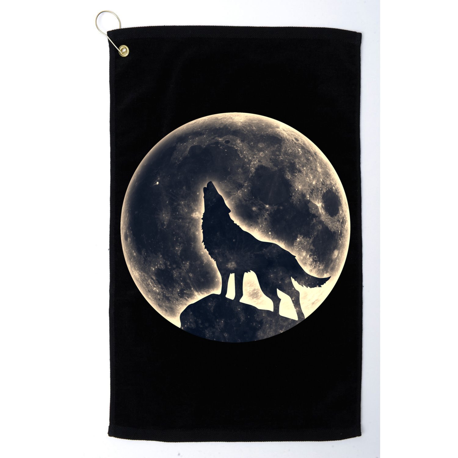 Wolf Moon Fantasy Wild Dog Wolves Golf Towel