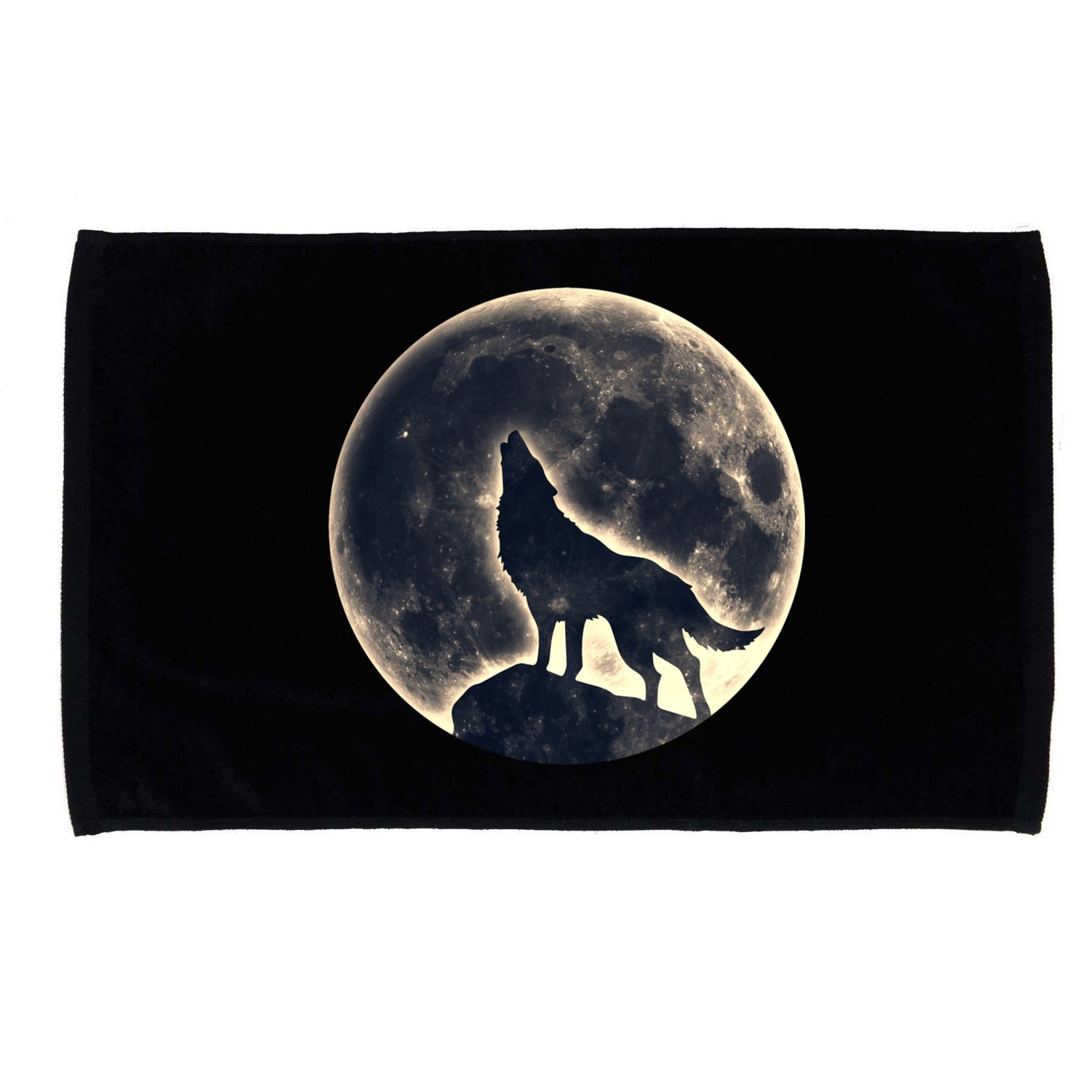 Wolf Moon Fantasy Wild Dog Wolves Microfiber Hand Towel