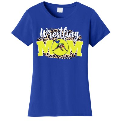 Wrestling Mom Funny Mother's Day For Mom Game Day Outfit Cute Gift Women's T-Shirt