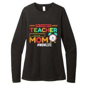 Womens My Favorite Teacher Mothers Day Retro Mom Life Momma Womens CVC Long Sleeve Shirt