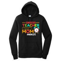 Womens My Favorite Teacher Mothers Day Retro Mom Life Momma Women's Pullover Hoodie