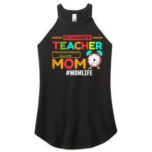 Womens My Favorite Teacher Mothers Day Retro Mom Life Momma Women's Perfect Tri Rocker Tank