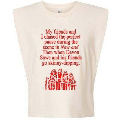 Waveygoodsco My Friends And I Chased The Perfect Pause During The Scene In Garment-Dyed Women's Muscle Tee