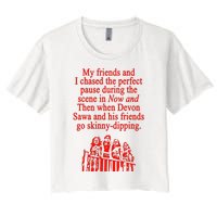 Waveygoodsco My Friends And I Chased The Perfect Pause During The Scene In Women's Crop Top Tee