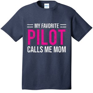 Womens My Favorite Pilot Calls Me Mom Cute Mother T-Shirt