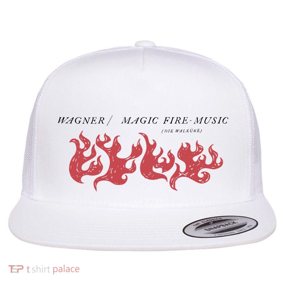 Wagner Magic Fire Music Flat Bill Trucker Hat