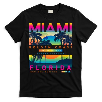 Wear Miami Florida Miami Colorful Sunrise T-Shirt