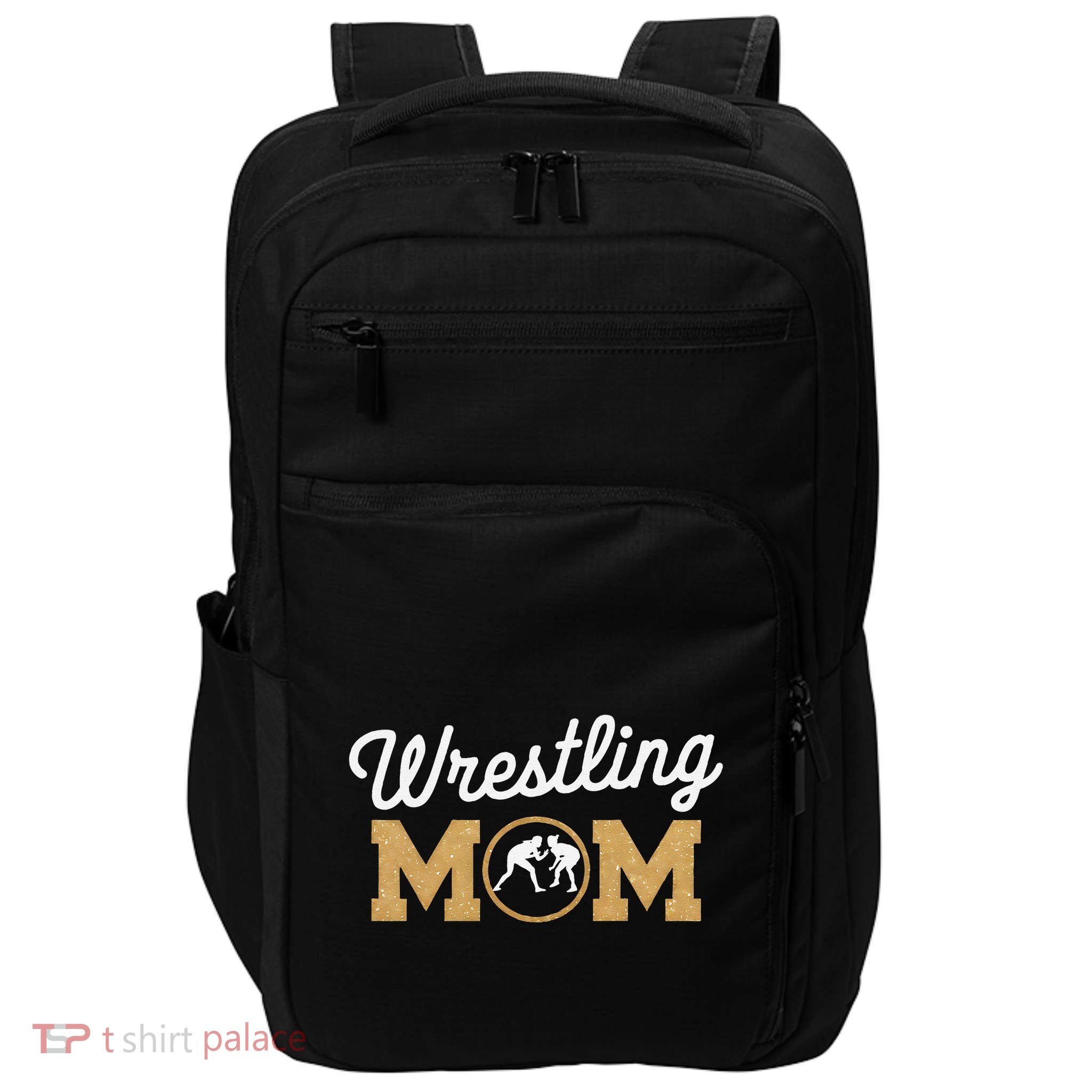 Wrestling Mom Funny Wrestling For Women Wrestler Mom Impact Tech Backpack