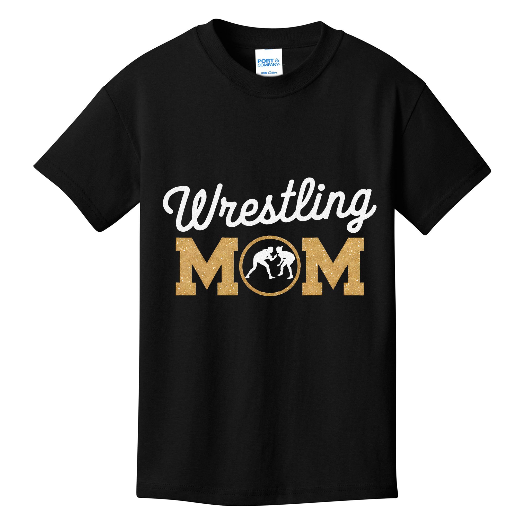 Wrestling Mom Funny Wrestling For Women Wrestler Mom Kids T-Shirt