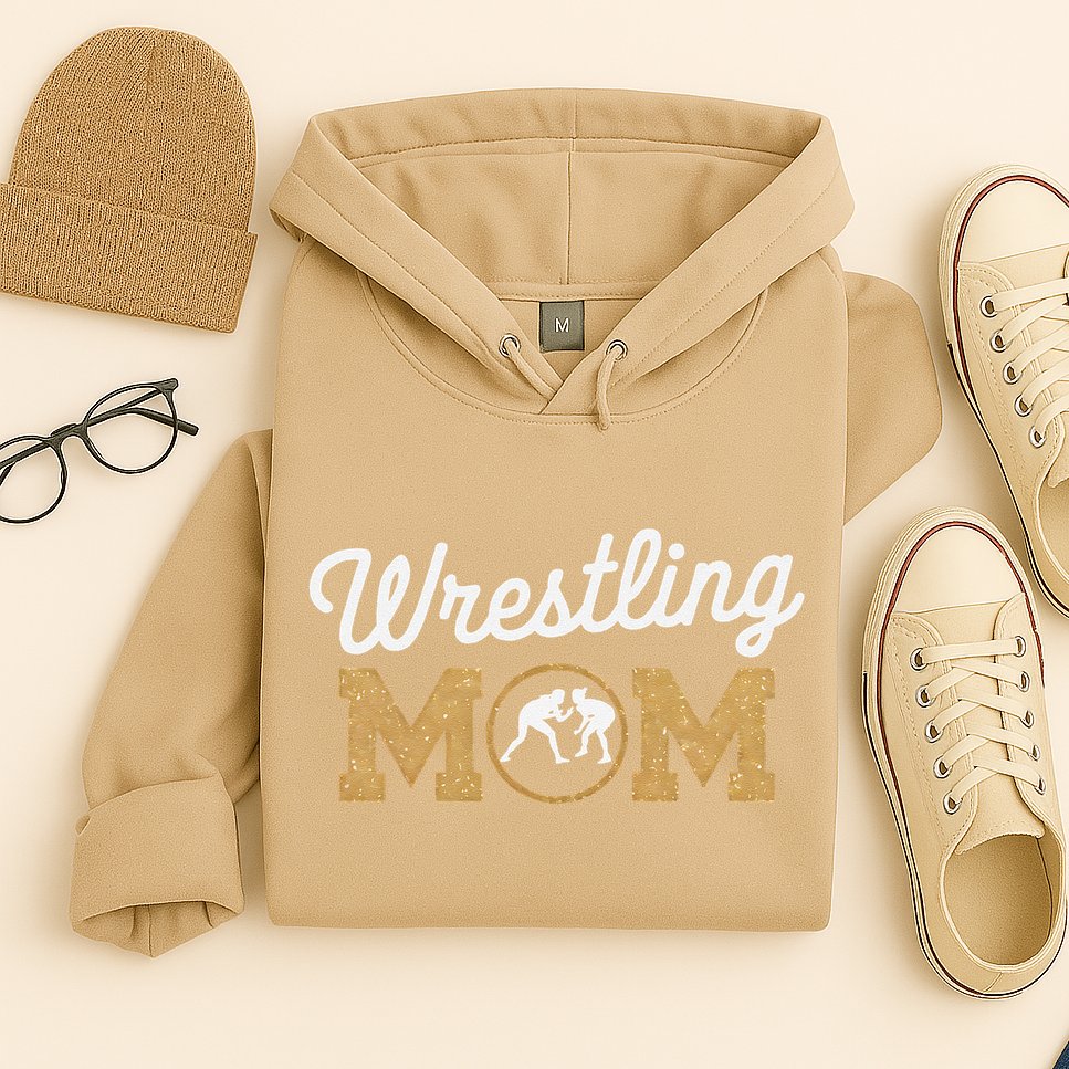 Wrestling Mom Funny Wrestling For Women Wrestler Mom Hoodie