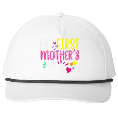 Women's My First Mothers Day Pregnancy Announcement Funy Cute Snapback Five-Panel Rope Hat